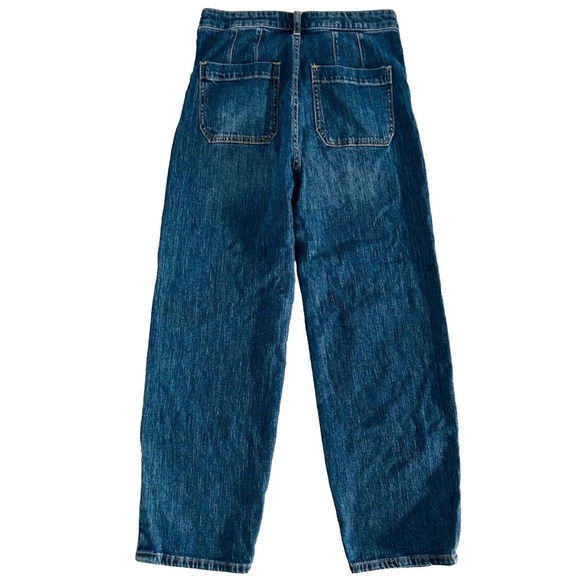 Pilcro and The Letterpress Women Size 26 Blue Straight Leg High Rise Denim - Picture 2 of 8